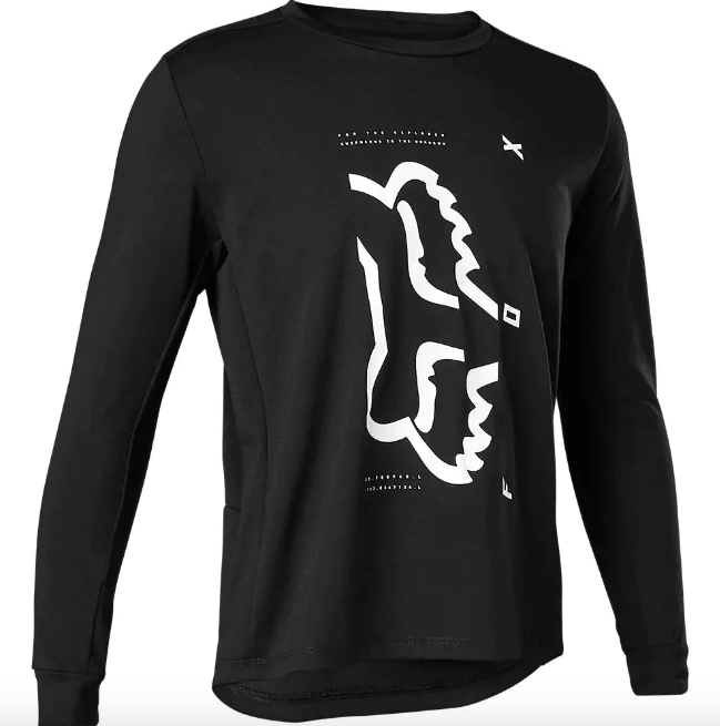 Miniatura Polera Bicicleta Niño Ranger Drirelease Manga Larga - Color: Negro