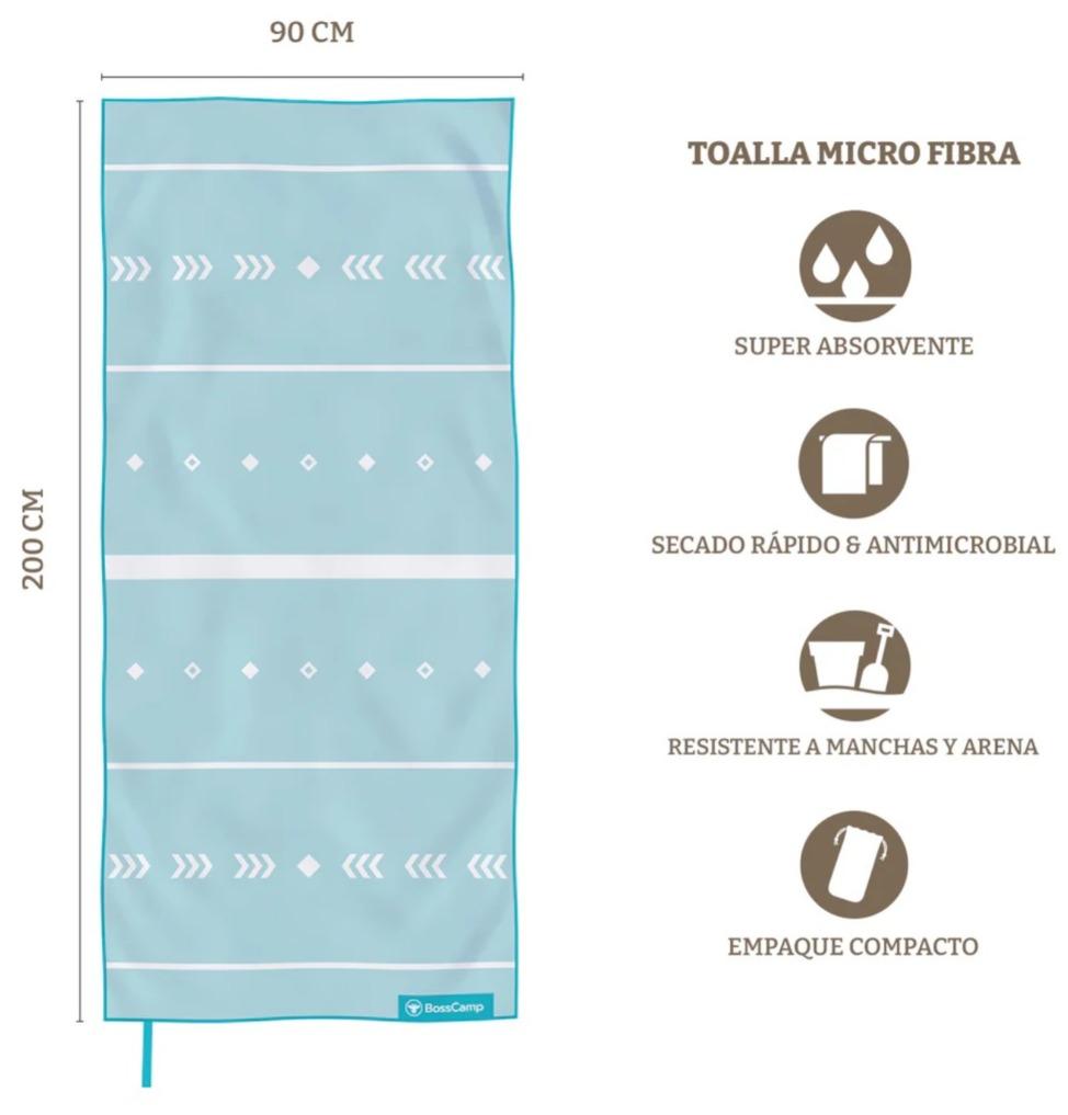 Miniatura Toalla Playa Microfibra Grande XL Tribal (90 x 200) -