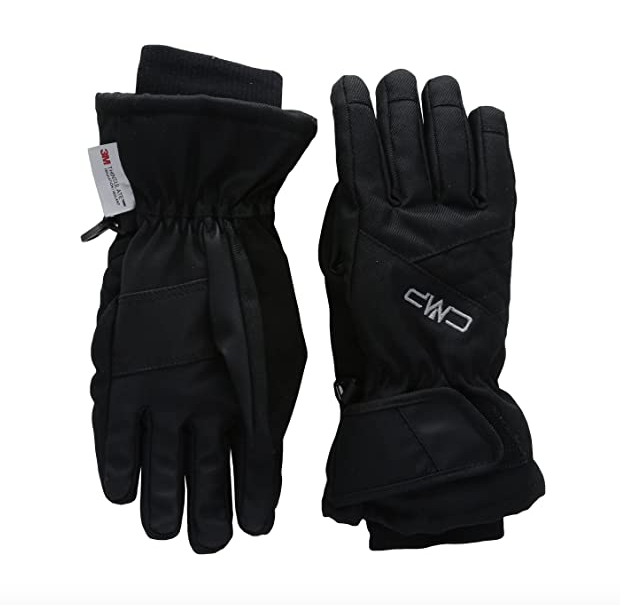 Guantes Niños Ski - Talla: 5, Color: Negro-Azul