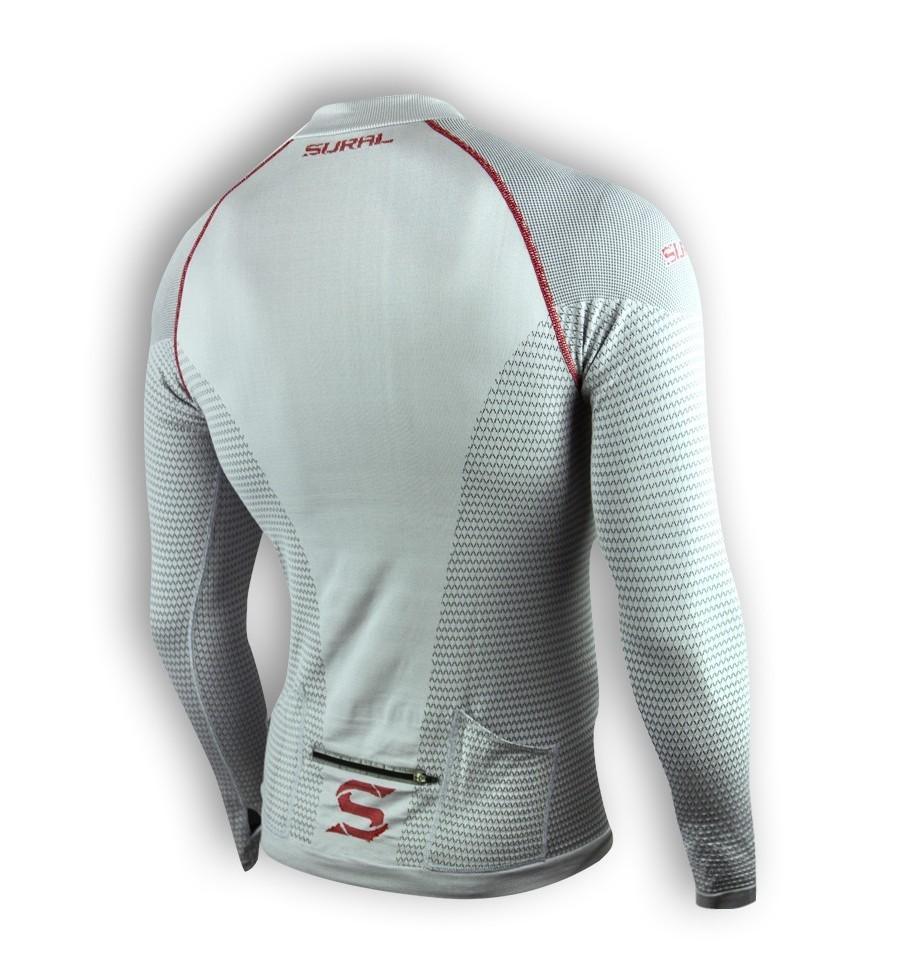 T-Shirt Long Sleeve Zip Vertigo - Color: Grey