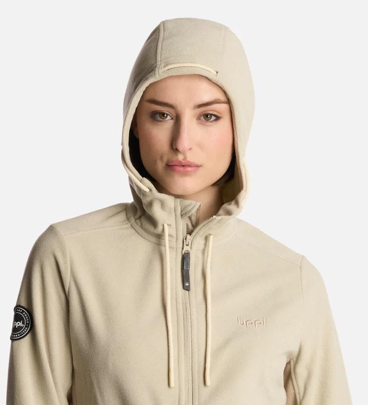 Polerón Mujer Stripes Nano-F Full Zip Hoody  - Color: Beige