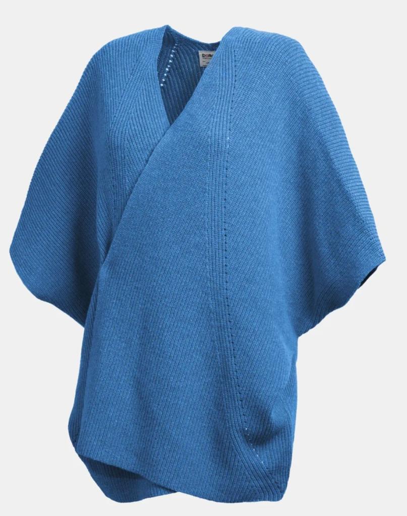 Miniatura Poncho Clover Mujer - Color: AZUL