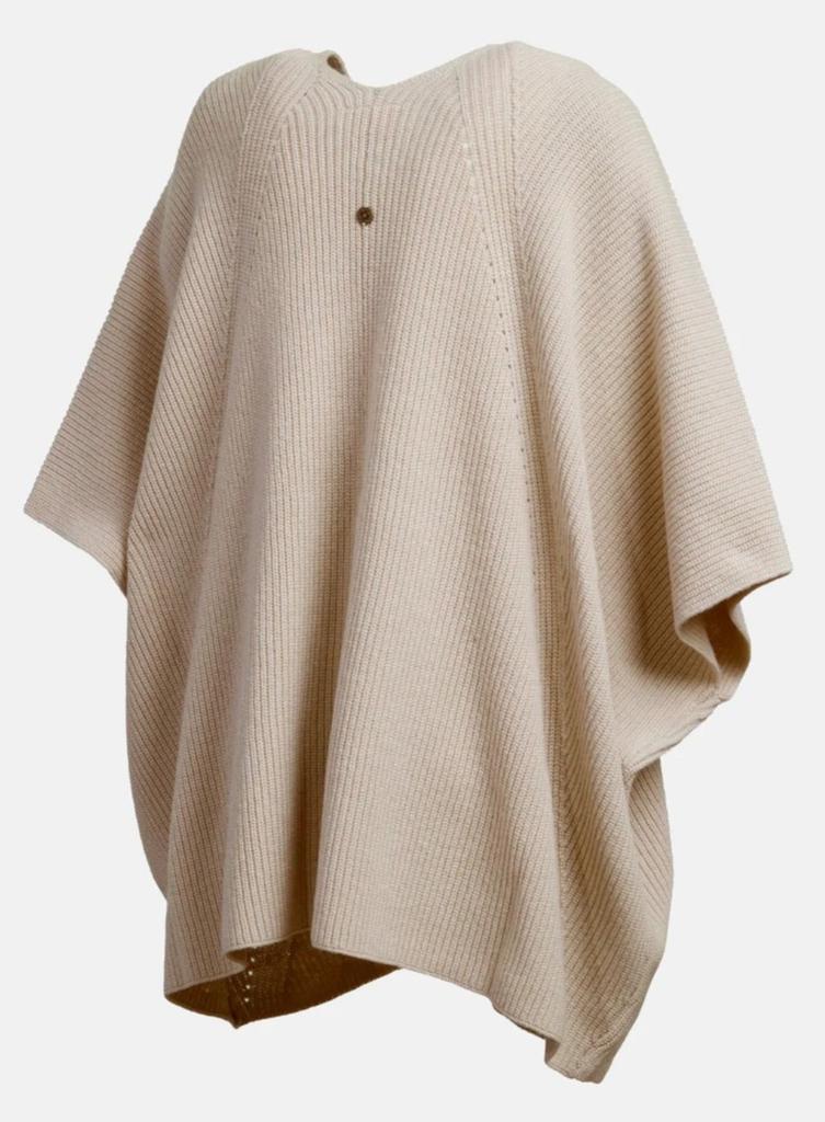 Miniatura Poncho Clover Mujer - Color: ARENA