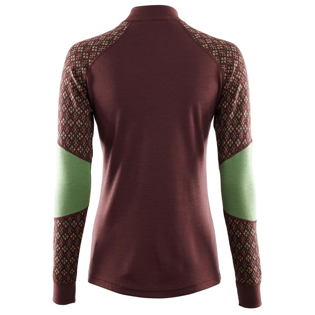 Primera Capa DEW Gritre MockNeck Mujer - Talla: M, Color: Burdeo