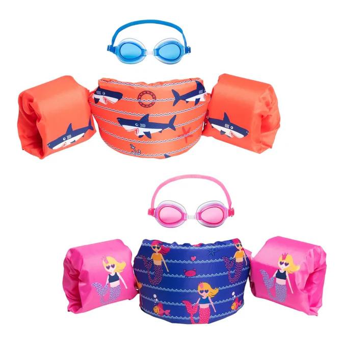 Kit Flotador con Alitas + Lentes Agua Niños 1-3 Años  -