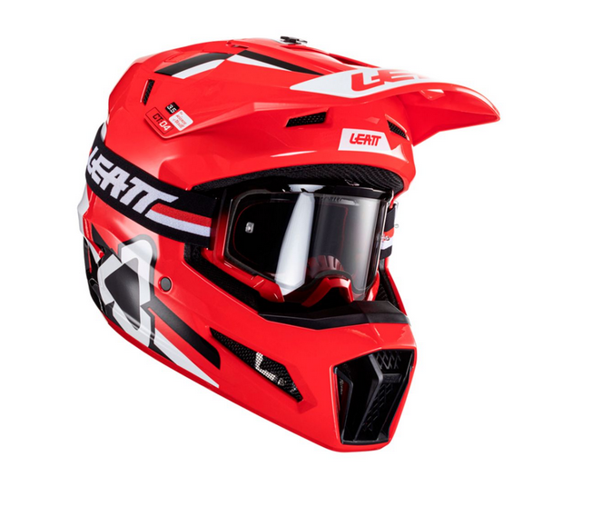 Kit Casco Moto 3.5 V24 - Color: Rojo/Blanco