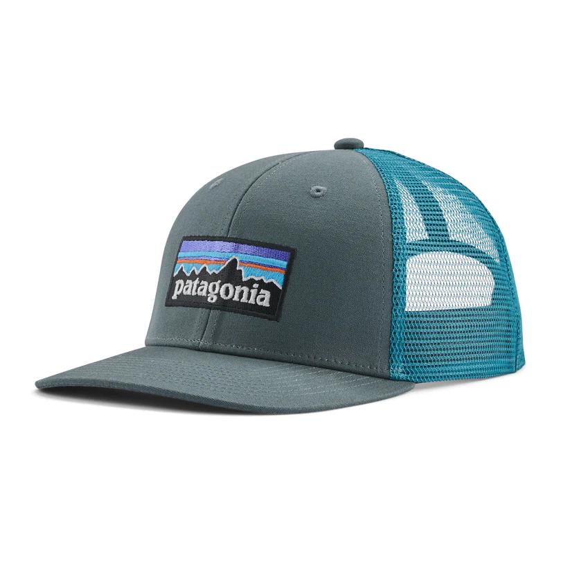 Miniatura Jockey P-6 Logo Trucker Hat - Color: Verde-Celeste