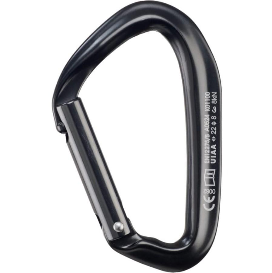 Miniatura Mosquetón Aluminio Tipo D Sin Seguro 22kN Puput Sraight - Color: Negro