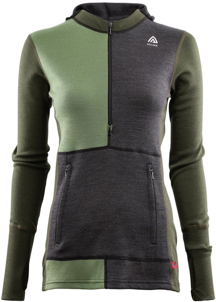 Primera Capa Mujer Warm Wool Hood sweater W/Zip -