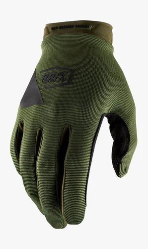 Guantes Ridecamp - Color: Negro/ Verde Militar