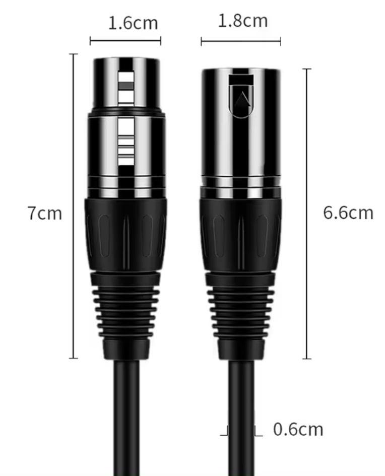 Cable De Micrófono XLR-XLR 10 Mts -