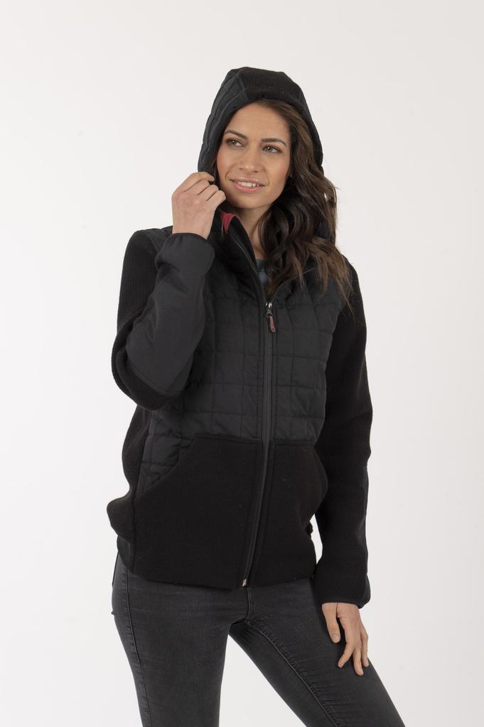 Poleron Hoddie Arroench Mujer - Color: Negro