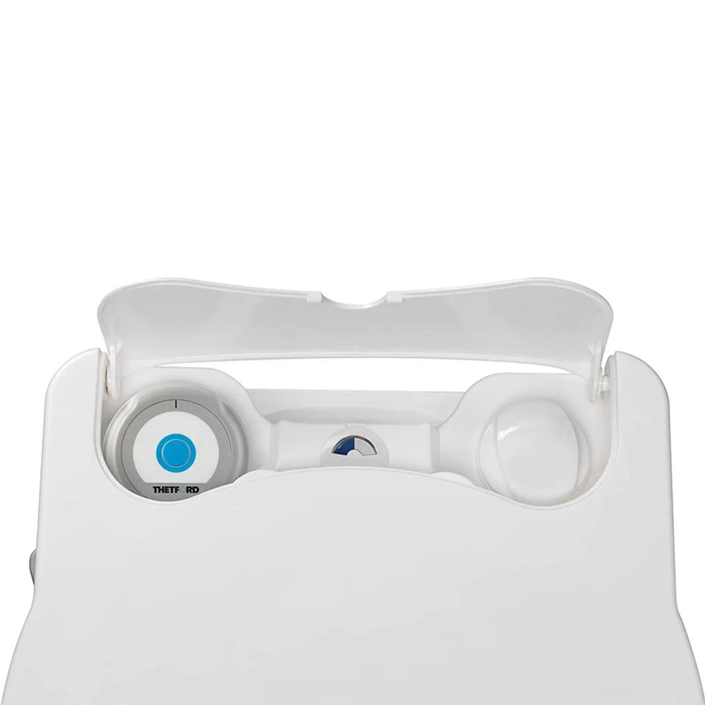 Miniatura Baño Químico 565E 21LT Con Sistema De Descarga Eléctrico - Color: Blanco