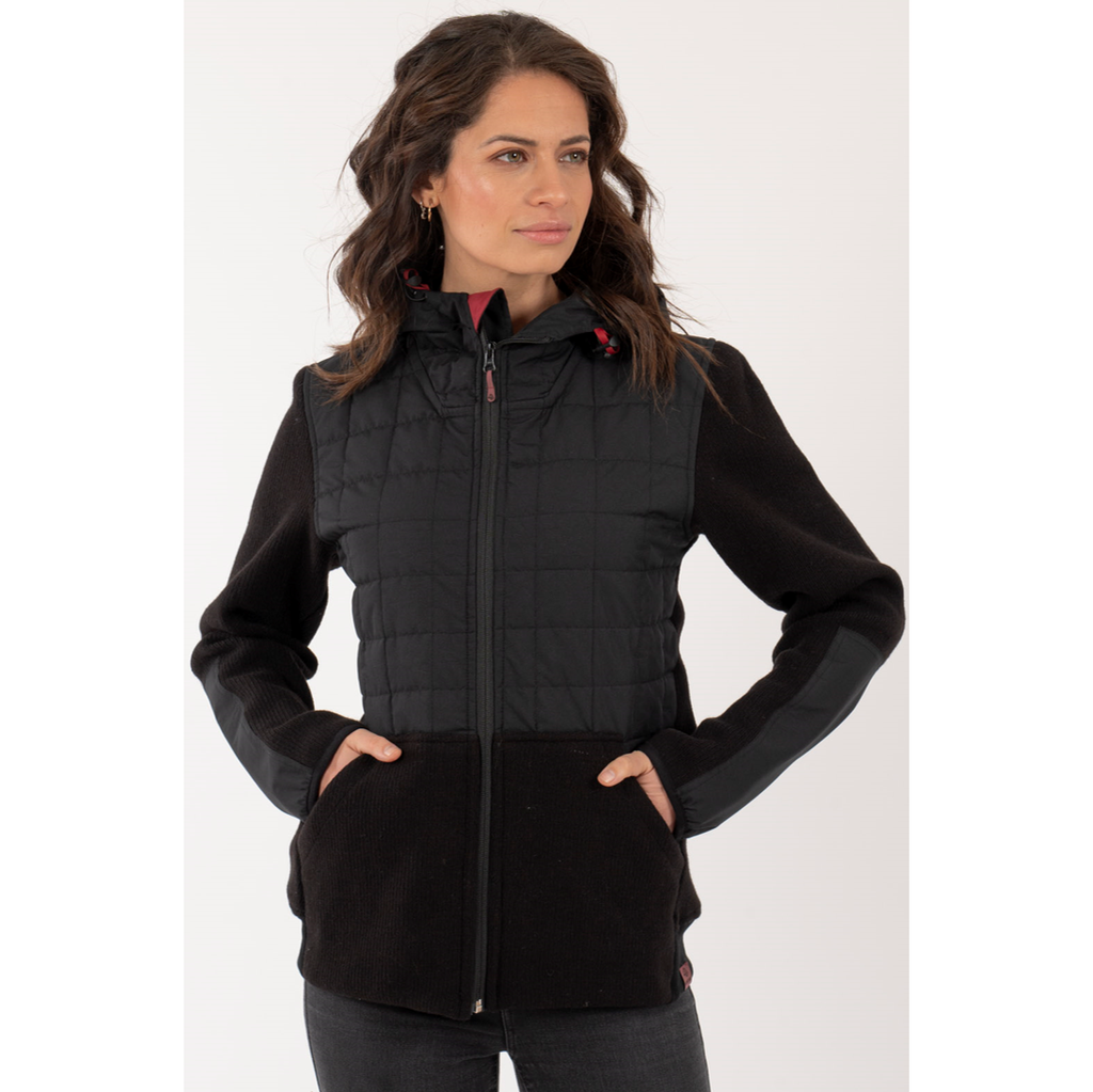 Poleron Hoddie Arroench Mujer - Color: Negro