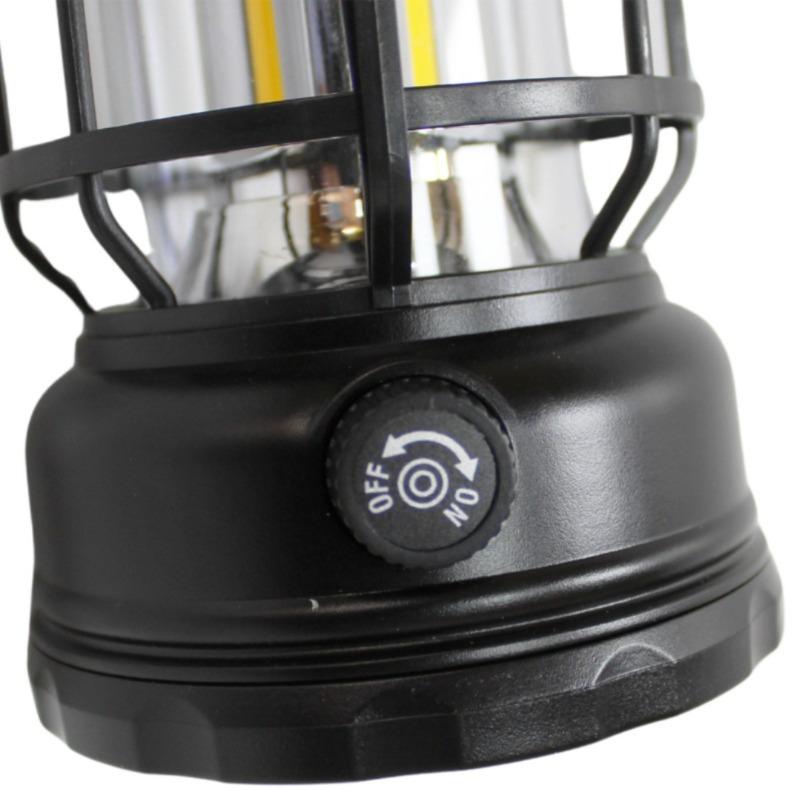 Miniatura Lampara Camping 3W COB Recargable  - Color: NEGRO