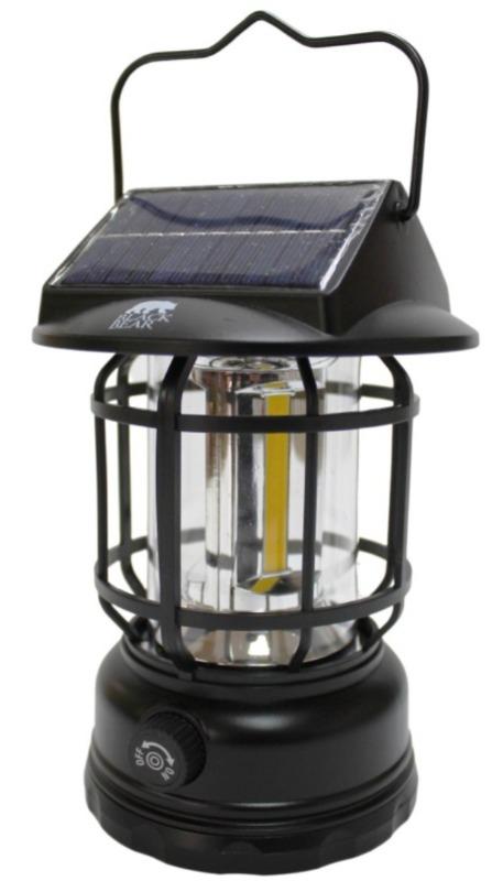 Miniatura Lampara Camping 3W COB Recargable  - Color: NEGRO