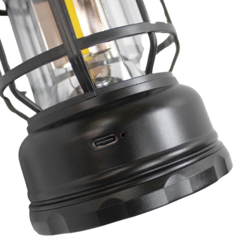 Miniatura Lampara Camping 3W COB Recargable  - Color: NEGRO