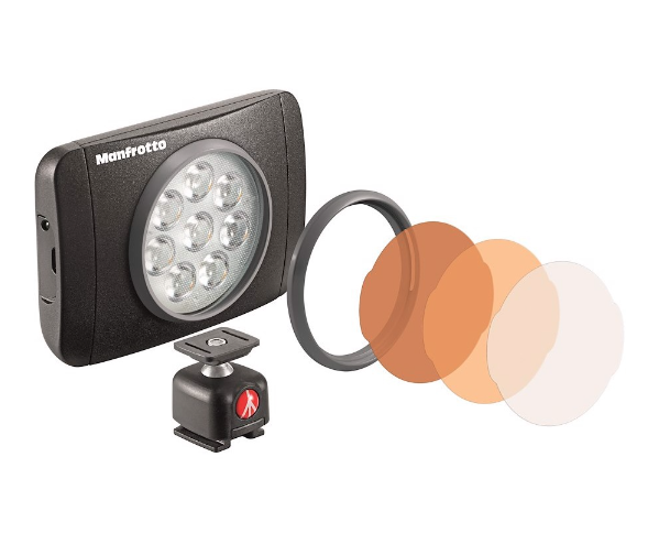 Miniatura Luz Para Cámara Lumimuse 8 Led Montaje De Filtro A Presión -