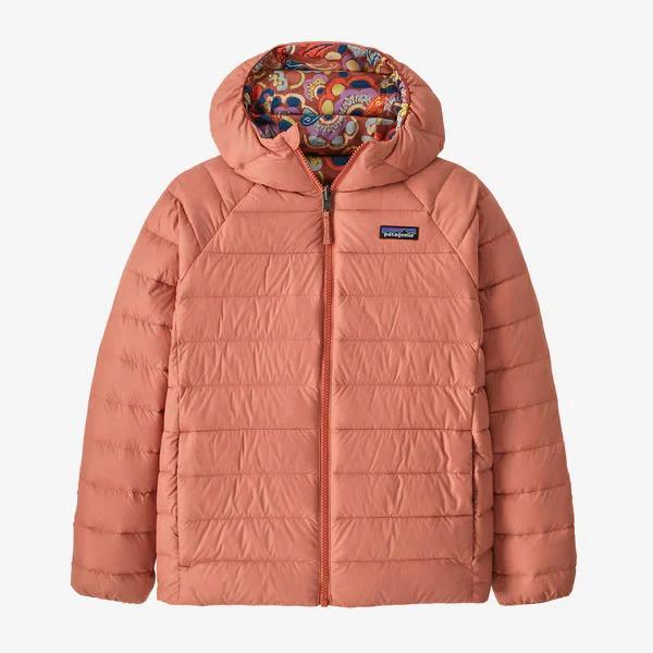 Miniatura Chaqueta Pluma Niños Reversible Down Sweater Hoody - Color: Rojo