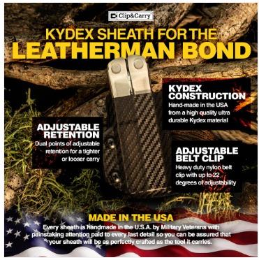 Miniatura Funda de Kydex para Leatherman Bond -