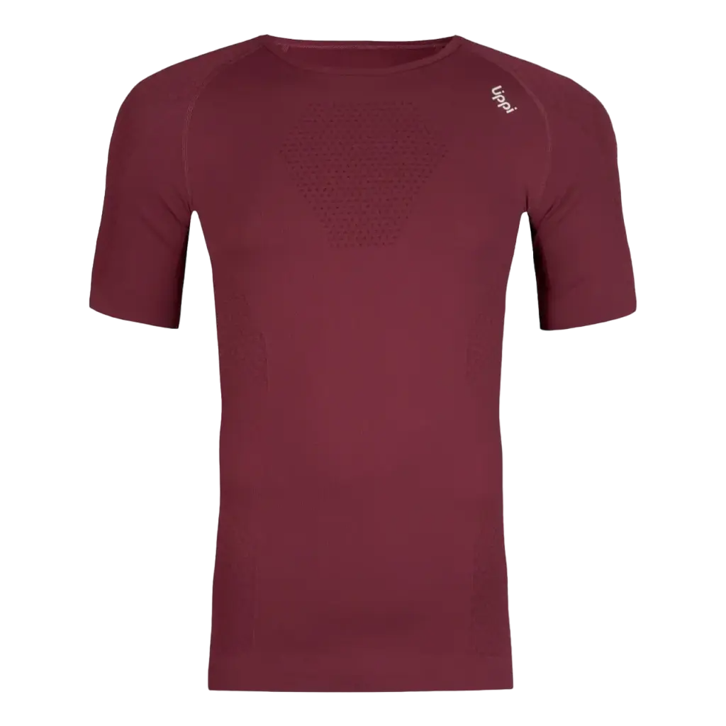 Primera Capa Hombre Skintec 1000 Seamless Top Short Sleeve V22 - Color: Burdeo