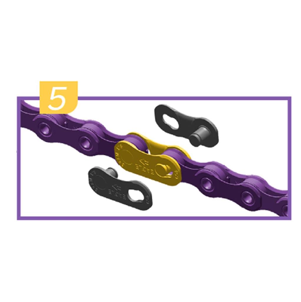 Conectores Cadena Eagle PowerLock 4U - Color: Plateado