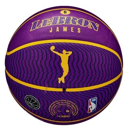 Pelota Basketball NBA Player Icon Lebron/ Tamaño 7 - Color: Violeta-Amarillo