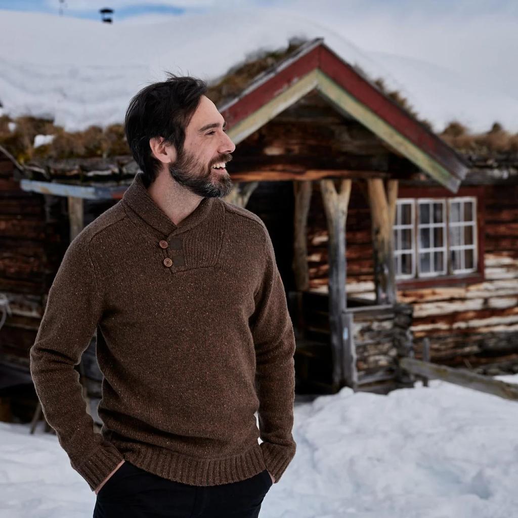 Miniatura Chaleco Hombre Lada Sweater - Talla: L, Color: BOGWOOD BROWN