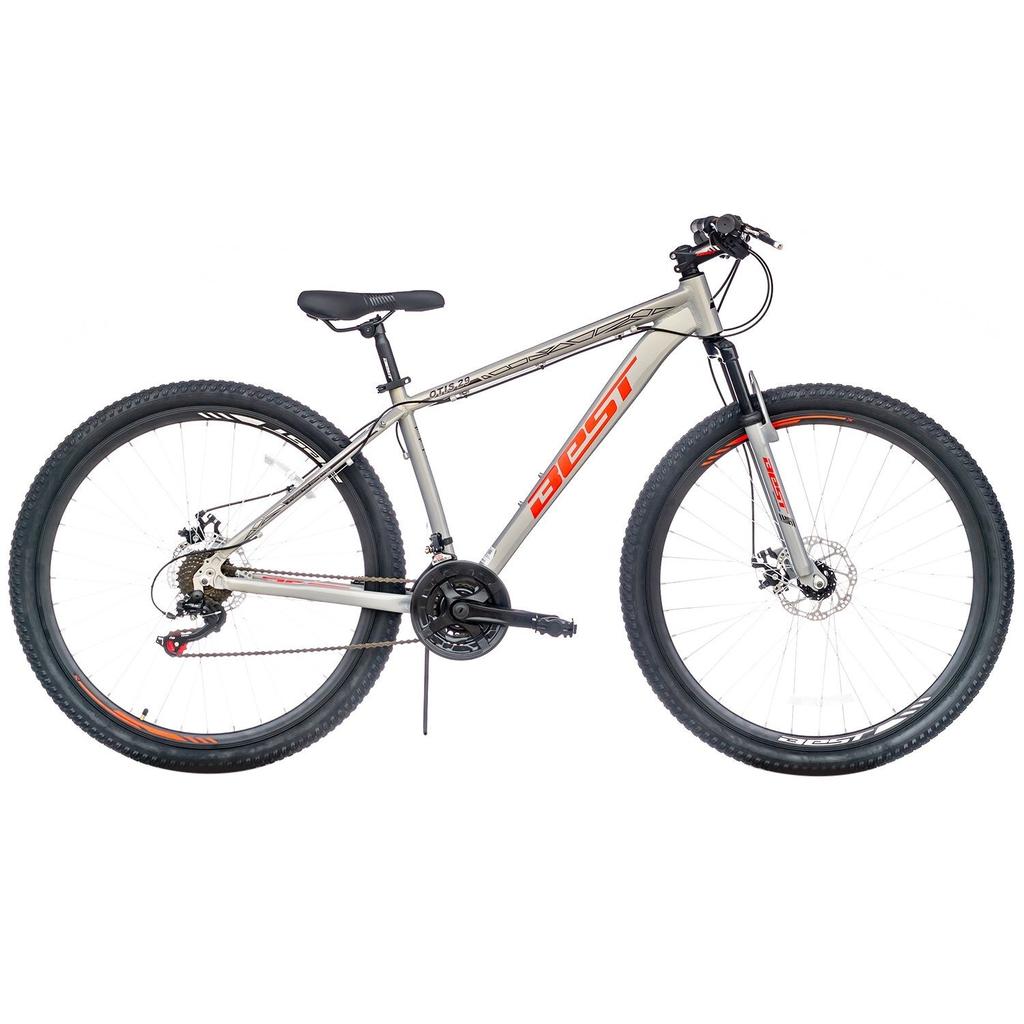 Bicicleta Best Otis MTB aro 29  - Color: Plata/Rojo