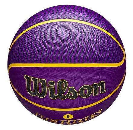 Pelota Basketball NBA Player Icon Lebron/ Tamaño 7 - Color: Violeta-Amarillo