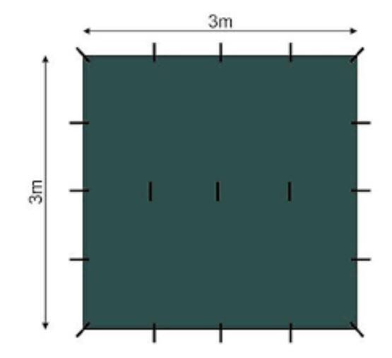 Toldo 3 x 3 Hard Cover