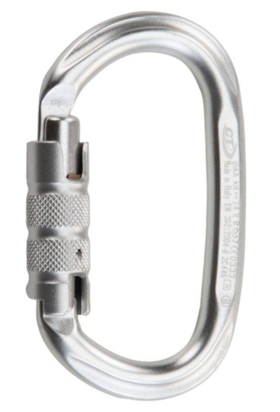 Mosquetón Aluminio Oval 3 Tiempos 24kN Pillar TG