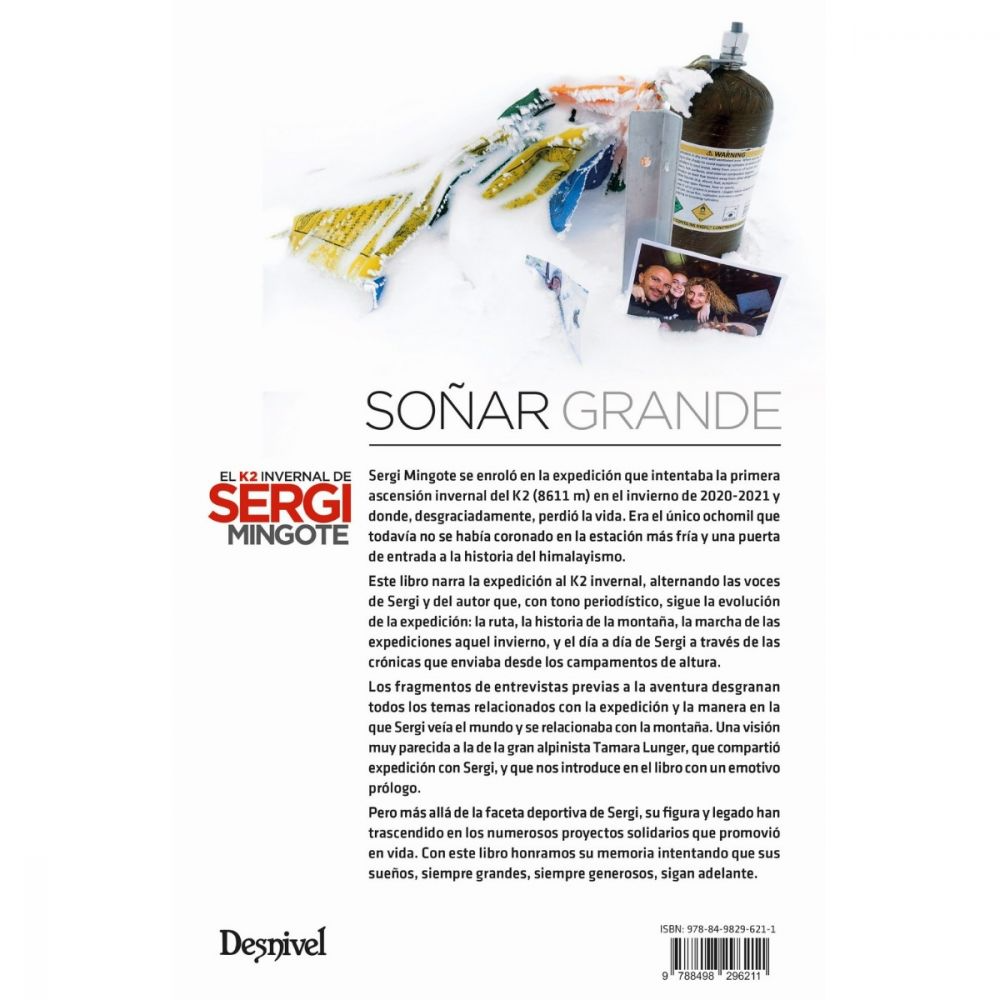 Libro Soñar Grande. El K2 Invernal de Sergi Mingote -