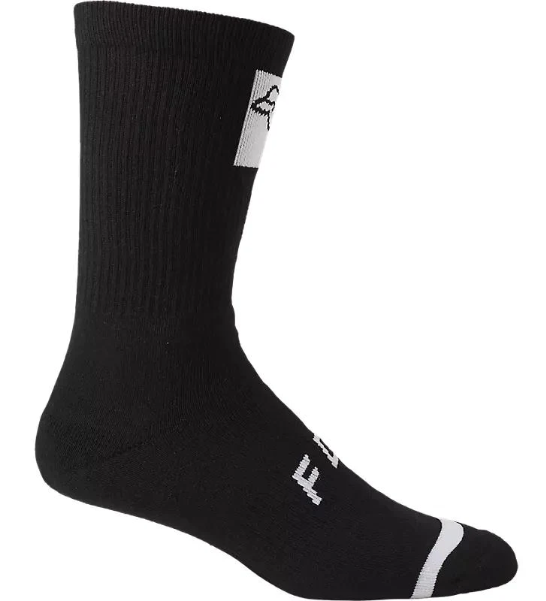 Calcetines Bicicleta 8 Defend Crew - Color: Negro