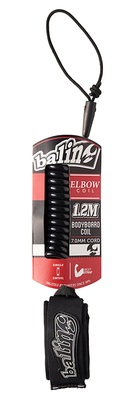 Leash Bodyboard  Elbow  Coil - Color: Negro