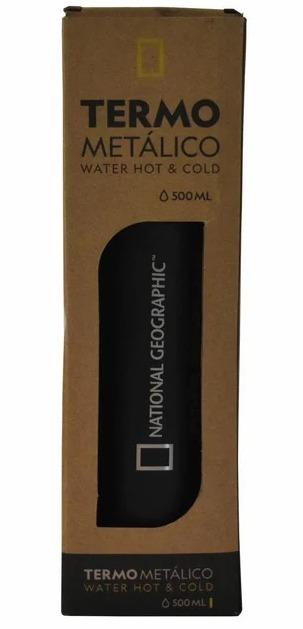 Termo Metálico 500ML - Color: Negro