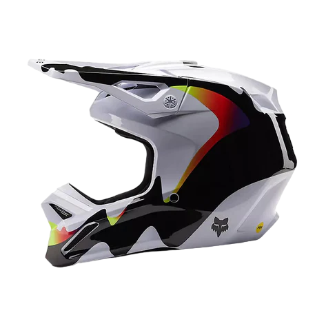 Casco Moto V1 Kozmik - Color: Blanco-Negro