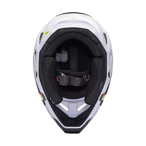 Miniatura Casco Moto V1 Kozmik - Color: Blanco-Negro