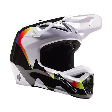 Casco Moto V1 Kozmik - Color: Blanco-Negro
