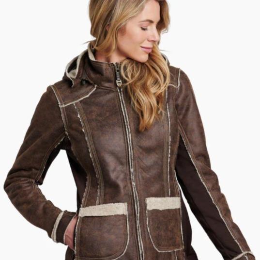 Miniatura Chaqueta Mujer Dani Sherpa - Color: Marrón