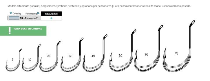 Anzuelo Pesca Acero Blister 25 Un. -