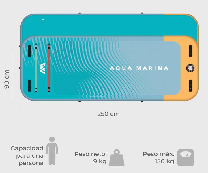 Miniatura Sup Peace Fitness - Color: Calipso