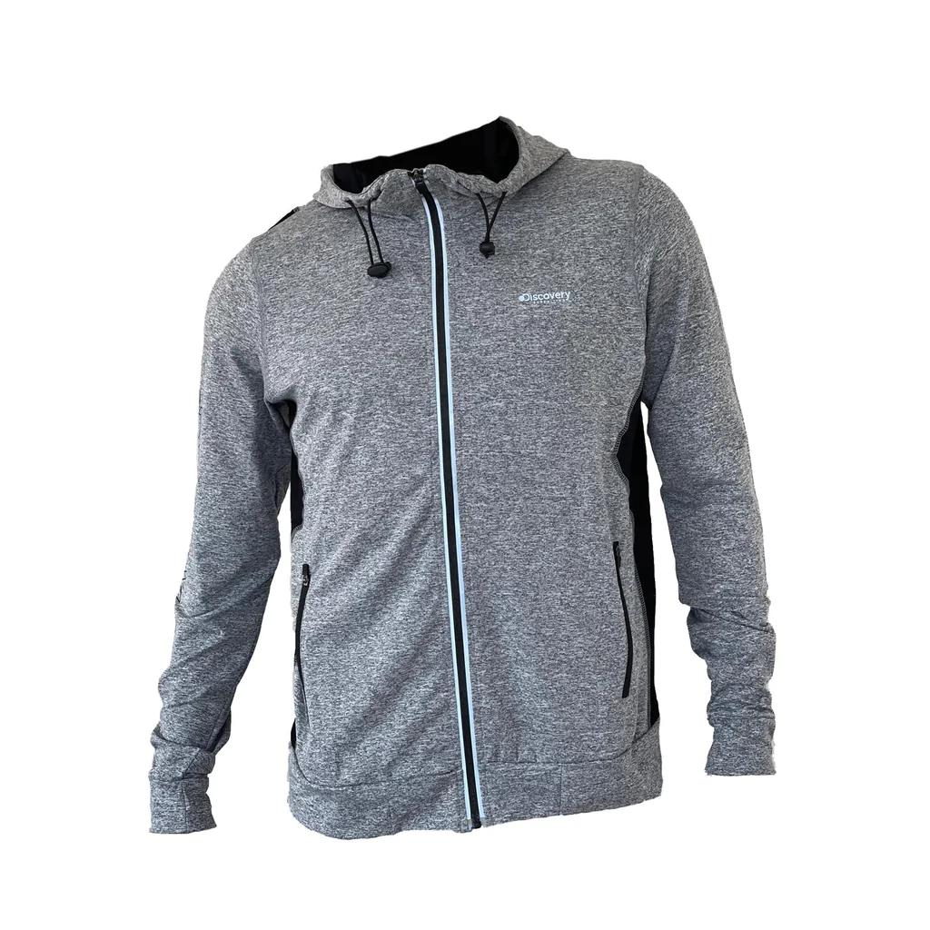 Poleron Hombre Traverse Hoodie - Color: Gris Claro