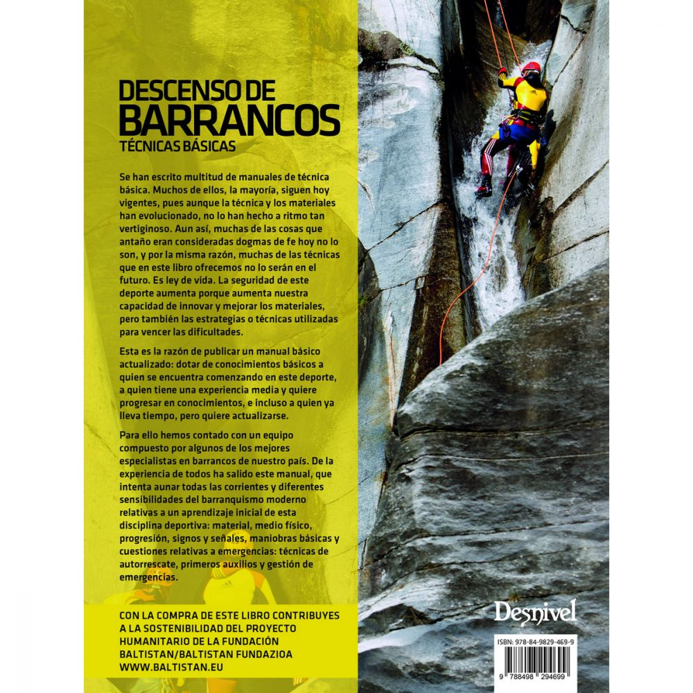 Libro Descenso de Barrancos. Técnicas Basicas -