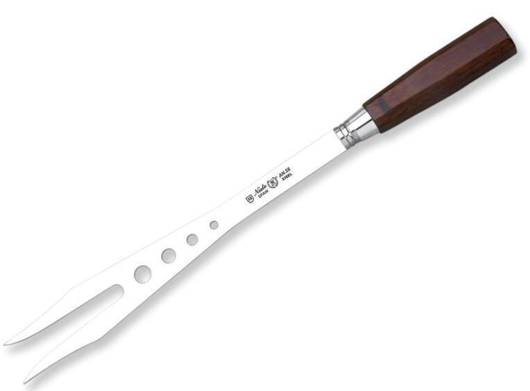 Tenedor Gaucho Madera - Color: Plateado