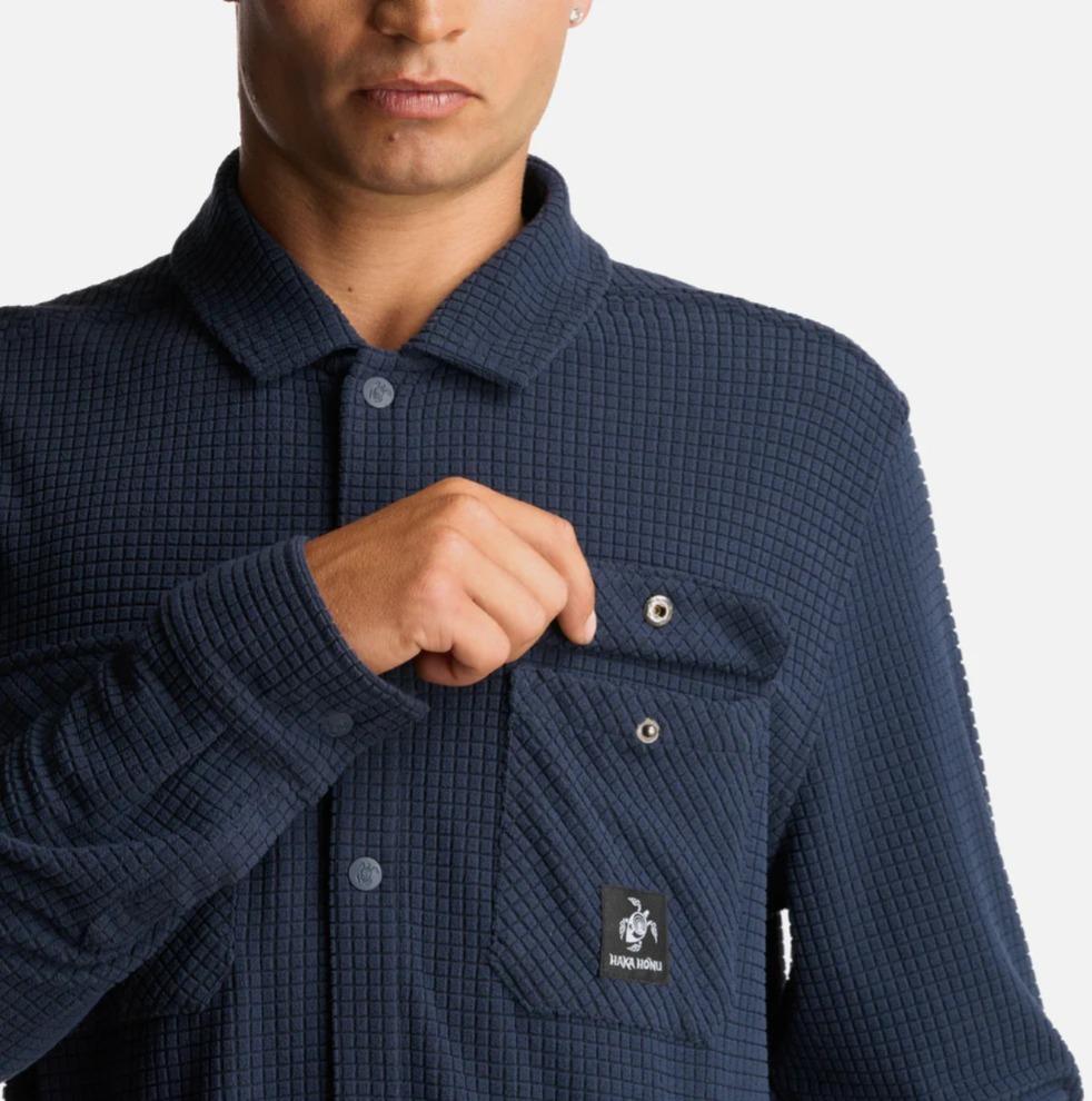 Miniatura Camisa Hombre Cumbre Invernal  - Color: Azul Marino