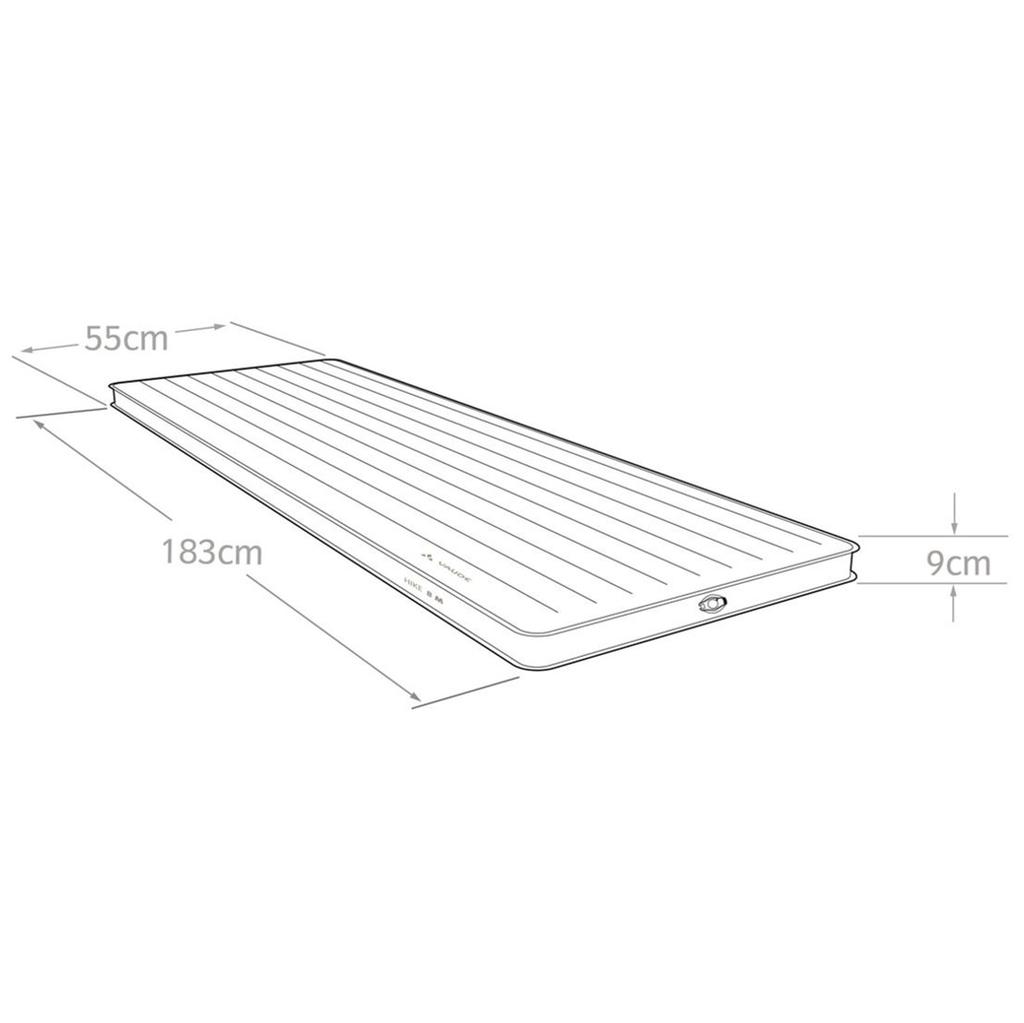Miniatura Colchoneta Inflable Hike 9 M - Color: Burdeo, Formato: 850 g