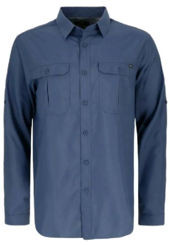 Camisa Manga Larga Elden Melange De Hombre