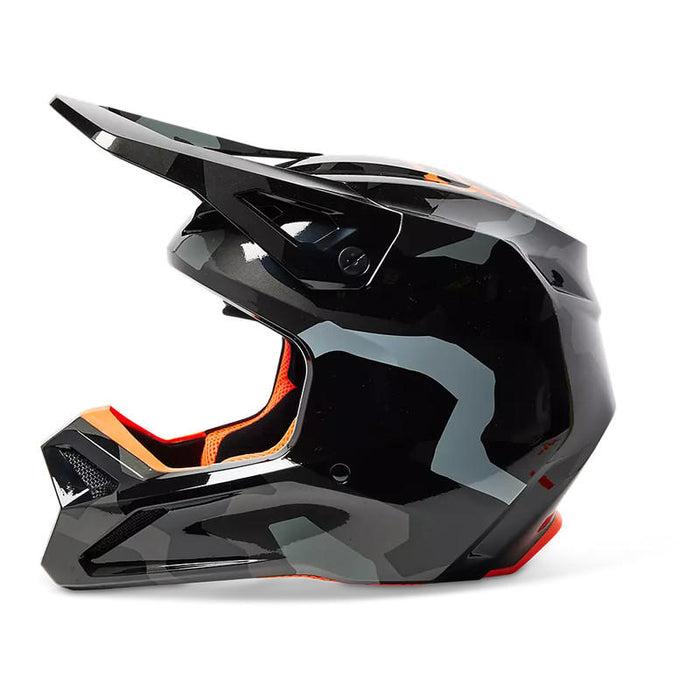 Miniatura Casco Moto Niño V1 Bnkr Camo - Color: Negro