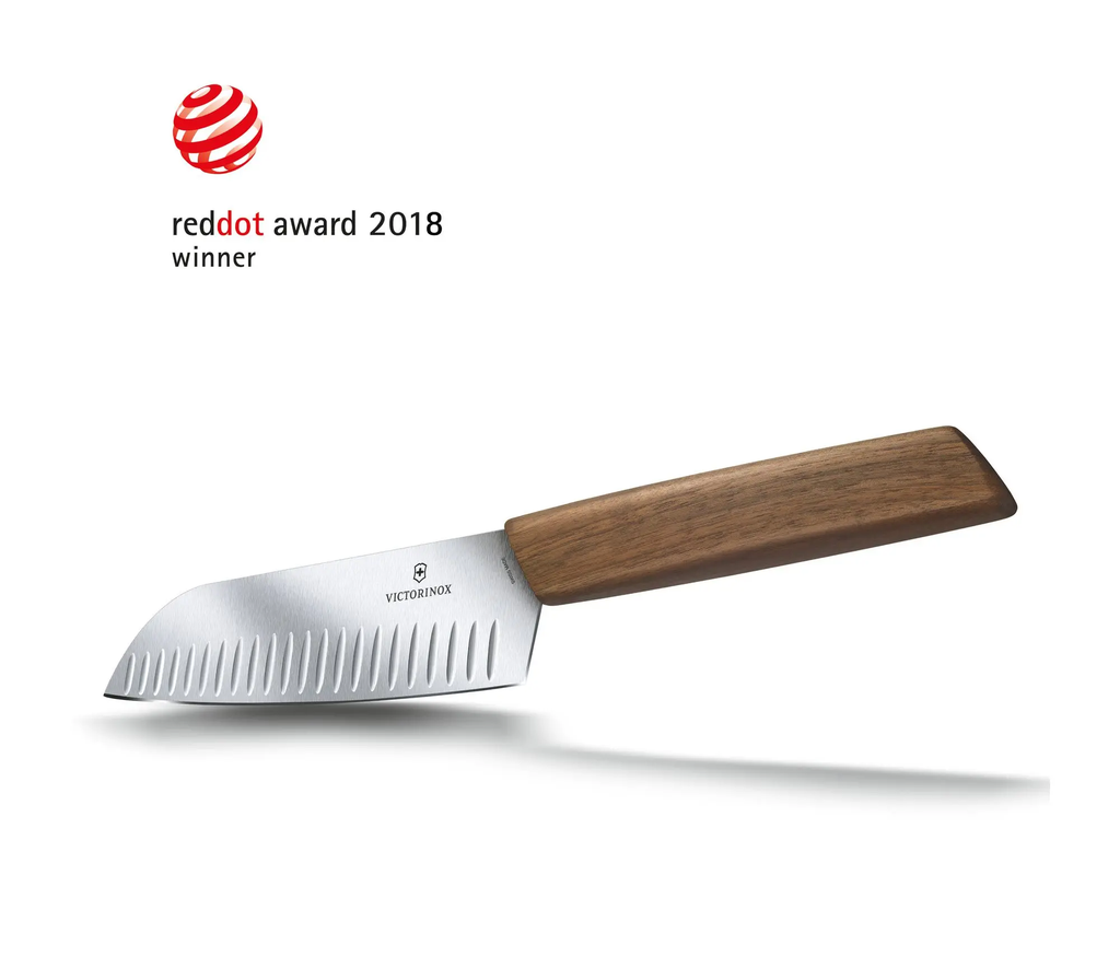 Cuchillo Santoku ALV Swiss Modern Madera 17 cm -